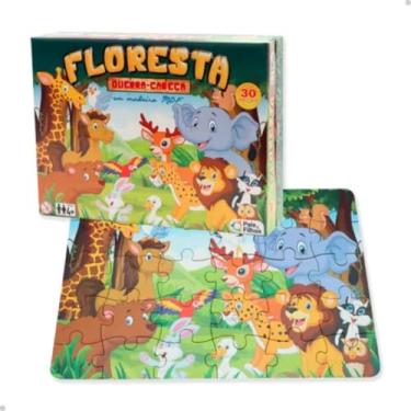 Imagem de Quebra-cabeça 30 Pçs Floresta Animais Em Mdf