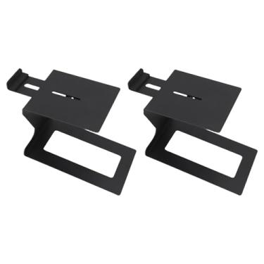 Imagem de AUNMAS Suportes de Alto-falante de Mesa, Elevadores de Alto-falante de Aço Carbono Com Almofadas de EVA para Estante Ajustável e de Computador