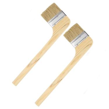 Imagem de Pincel de pintura dobrado, 2 peças, 7,6 cm de largura, reutilizável, variedade de pincéis inclinados, tinta de radiador para todas as pinturas a óleo de látex, móveis, tratamento de paredes, pincel de