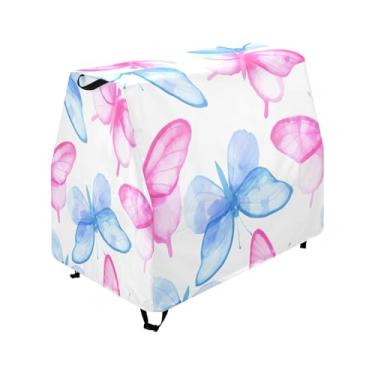 Imagem de Qilmy Watercolor Butterfly Kids Water Table Cover, Duty Waterproof Patio Table Covers for Outdoor Toddler Splash Tables, UV Resistant & Dustproof Play Table Protector, Cover Only