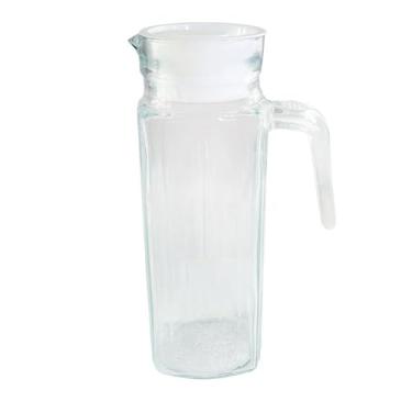 Imagem de Jarra de Vidro 1 Litro, Kit com 2 Unidades, Tampa com Vedação, Material Vidro e Polipropileno, 23cm x 8cm