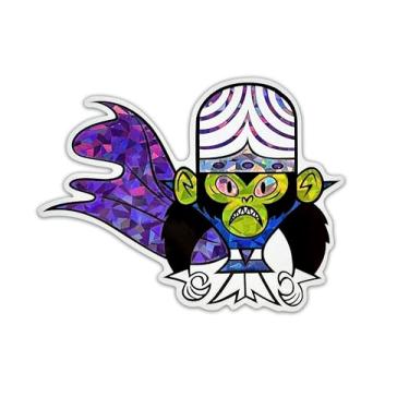 Imagem de Elektroplate Decalque refletivo Mojo JoJo oficialmente licenciado para meninas superpoderosas (9 cm x 10 cm) | Adesivo de vinil premium para todos os climas para carro, garrafa de água, tablet