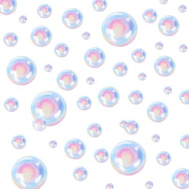 Imagem de XLIUAX 2 folhas de adesivos de bolha, decoração de parede colorida, adesivo de banheiro bolha de vinil DIY decoração subaquática com tema de bolhas para aniversário, lavanderia, quarto, sala de estar