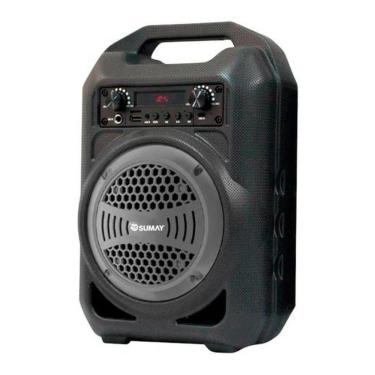 Imagem de Caixa De Som Portátil Sumay Gallon Music 30w Cinza