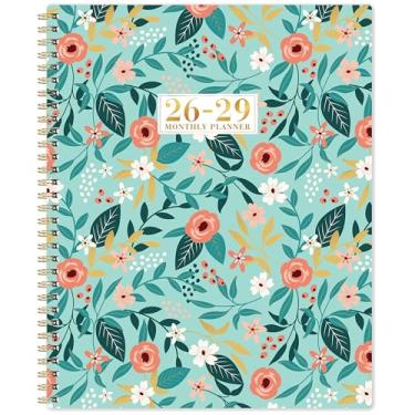 Imagem de Agenda mensal/calendário 2026-2029 - julho de 2026 - junho de 2029, 23 cm × 28 cm, agenda mensal de 3 anos 2026-2029, calendário grande de 36 meses com aba, bolso traseiro, encadernação de fio duplo