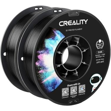 Imagem de Creality Filamento ABS 1,75 mm preto 2 kg, filamentos de impressora 3D, forte, durável, bom resistente ao calor, menos odor, precisão dimensional ± 0,03 mm, adequado para a maioria das impressoras 3D