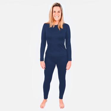 Imagem de Calça Térmica Segunda Pele RT Feminino Frio Intenso Viagens Neve Esportes Aventura 250g-Feminino