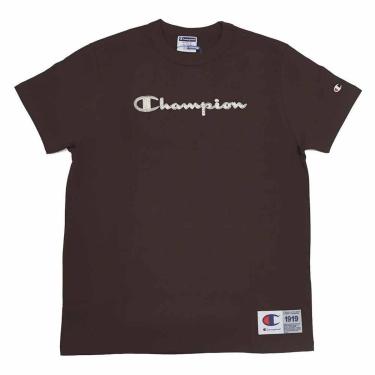 Imagem de Camiseta Champion Heritage Script Rusty - Marrom-Masculino