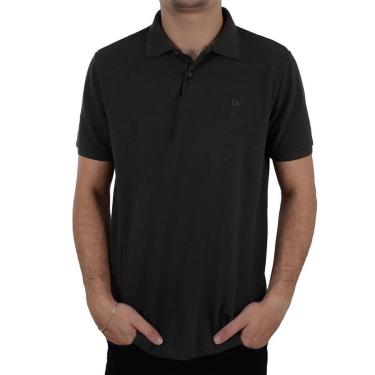 Imagem de Camisa Polo Masculina Ogochi Slim Piquet Cinza - 0075-Masculino