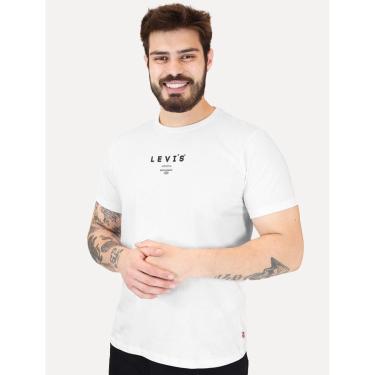 Imagem de Camiseta Levis Masculina Standard Center Logo Worldwide Branca-Masculino