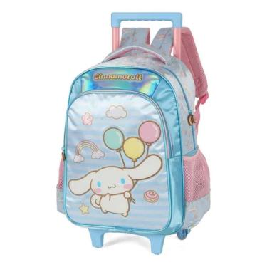Imagem de Mochila De Rodinhas Hello Kitty Cinnamoroll Azul - Luxcel