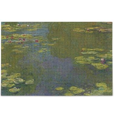 Imagem de Nenúfares Claude Monet Nymphéas Quebra-cabeça 500 peças adultos arte animal flor única quebra-cabeças para adultos personalizado engraçado jogo de quebra-cabeça presentes, 52 cm x 37,8 cm