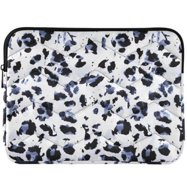 Imagem de Capa para notebook personalizada infinita desenhada à mão aquarela leopardo capa para notebook para MacBook Air 13 capa acolchoada para laptop 13-14 polegadas universal