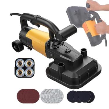 Imagem de KKSOUFX Lixadeira De Concreto De 3800w Com 4 CabeçAs, Lixadeira EléTrica Para Concreto (3 Discos), Aplainamento De Paredes A 90°, 6 ConfiguraçõEs De Velocidade Para Cimento, Azulejo E MáRmore
