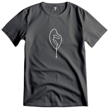Imagem de Camiseta Nossa Senhora Aparecida Terço 100% Algodão - Sete Sete Esport