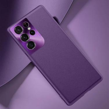 Imagem de Capa de celular ultrafina e luxuosa para Samsung Galaxy S22 Plus S23 Ultra S21 Fe (Para Galaxy S22 Ultra/ROXA)