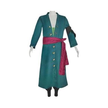 Imagem de Fantasia De Cosplay Do Roronoa Zoro Para Homens, Kimono De Anime, Fant