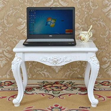 Imagem de U5GAAALPPQ9 Sala de estar simples casa estilo americano mesa pequena sofá europeu armário lateral pequena mesa quadrada mesa de centro mesa lateral (cor: 60 x 60 x 56 cm 3) (60 x 40 x 43,5 cm 14)