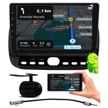 Imagem de Multimidia 9" Android Punto 2012 a 2016 e Linea 2015 2016 Android Auto Car Play + Câmera Ré