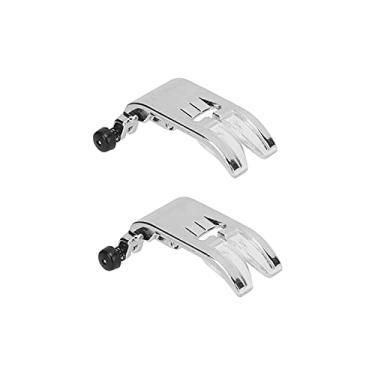 Imagem de Phefop 2 Peças Calcador, Acessórios de Plástico de Aço Inoxidável, Peças de Reposição Auxiliares, Máquina de Costura Doméstica para Amantes de Artesanato