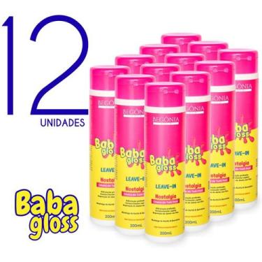 Imagem de KIT Leave-In Baba Gloss 200ml 12 Unds - Begônia Gold