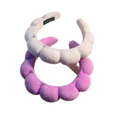 Imagem de Faixa De Cabelo Feminina Estilo Coreano Com Aba Larga Cor Doce, Acessó