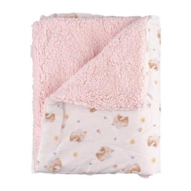 Imagem de Manta Carneirinho para Bebê 70cm x 90cm Baby Joy, Coelha