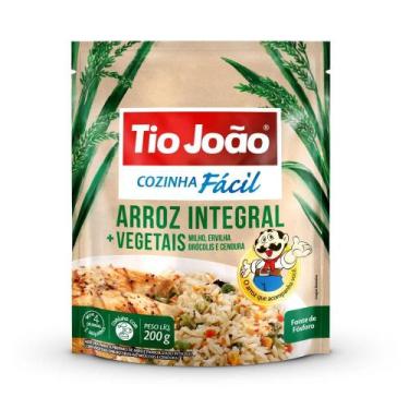 Imagem de Arroz Integral + Vegetais Tio João Cozinha Fácil 200g