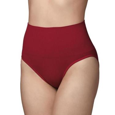 Imagem de Calça Abdominal DeMillus 046204 Microfibra, Carmim, G