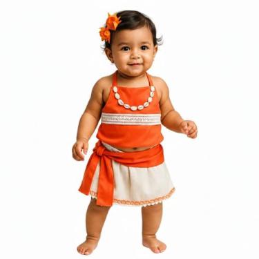 Imagem de Fantasia Moana Baby - Mundo Encantado Fantasias, Laranja, M