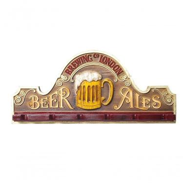 Imagem de Placa Decorativa Suporte Copos, Porta-espetos - Beer Ales