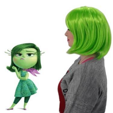 Imagem de Peruca Curta Verde Cosplay Divertidamente Emoção Nojinho - C&C Shop