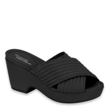 Imagem de Tamanco Feminino Salto Alto Anabela Conforto Modare 7137.138 - Preto - 37-Feminino