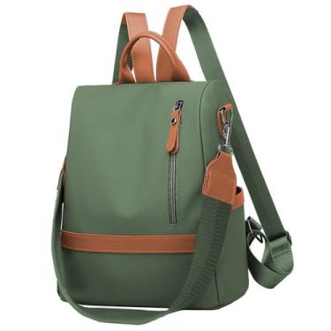 Imagem de Mochila Feminina Transversal Vira Bolsa Ombro Estilosa Fechamento Anti