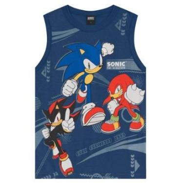 Imagem de Regata infantil menino do Sonic Brandili-Masculino