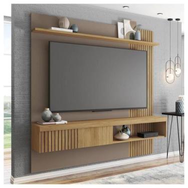 Imagem de Painel Para Tv Até 65 Polegadas Jade Marrom Caemmun - CAEMMUN MÓVEIS