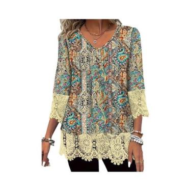 Imagem de Camiseta Casual Elegante De Manga Longa plus Size Para Mulheres, Moda 