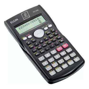 Imagem de Calculadora Cientifica 240 Funções Cc240 Elgin Preta Cor Pre - Congrat