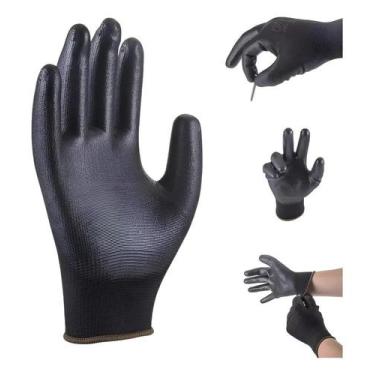 Imagem de 12 Luvas Multi Tato Segurança Mecânico Eletricista Pedreiro - Congratu