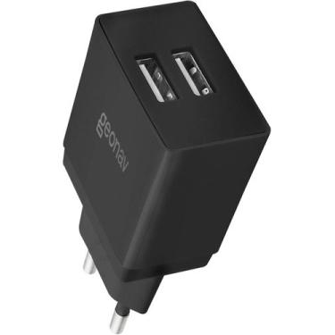 Imagem de Geonav Carregador de Parede universal 2.1A, 2 portas USB, Bivolt, 10W,