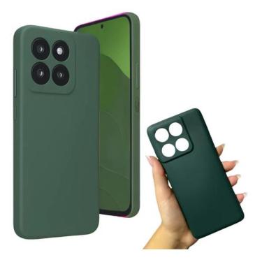 Imagem de Capa Case Silicone Aveludado Verde Escuro para Moto Edge 60 Pro - LXL