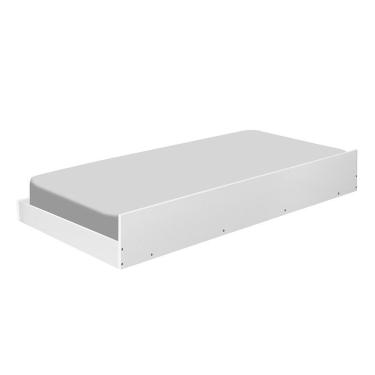Imagem de Cama Auxiliar Solteiro Barcelona MDF MDP Branco Tebarrot Móveis