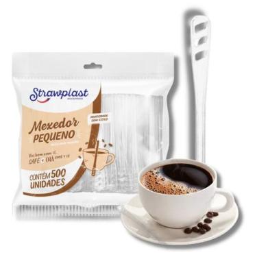 Imagem de Mexedor pequeno 7,5 cm. cristal c/ 5000 un. - STRAWPLAST