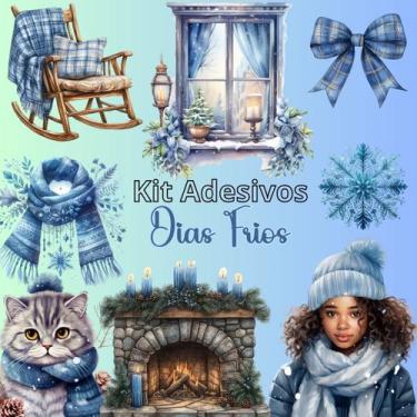 Imagem de Kit 4 Adesivos Scrapbook Biblia Journal Dias Frios - SAKURA SHOP