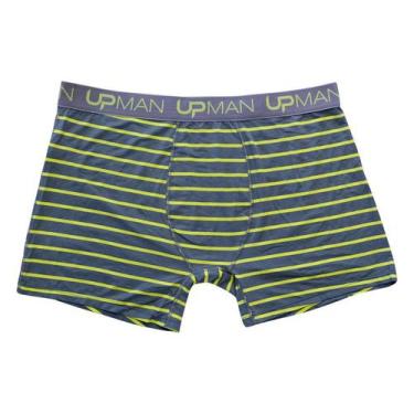 Imagem de Cueca Boxer Tamanho Especial Up Man - 661V3-152, Listra verde, EG1