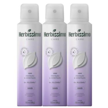 Imagem de Kit 3 Desodorante Herbíssimo Care Lavanda 150ml - Dana