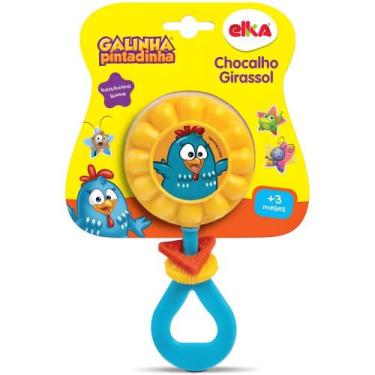 Imagem de Chocalho Girassol Galinha Pintadinha - Elka -