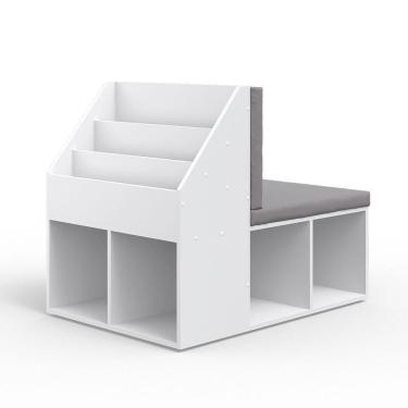 Imagem de Organizador Infantil com Assento Guto 100% MDF 15mm Woodcore