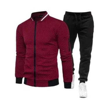 Imagem de Conjunto De Agasalho Masculino Da Moda 2025, Duas Peças, Para Corrida,