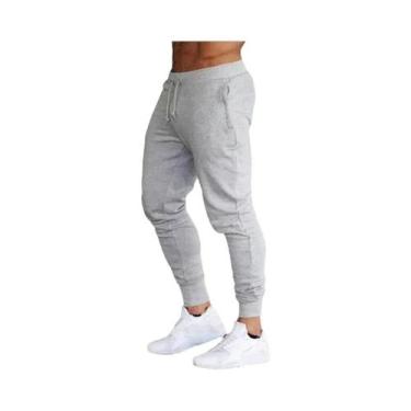 Imagem de Calças De Moletom Slim Fit Masculinas Em Algodão Para Corrida E Muscul